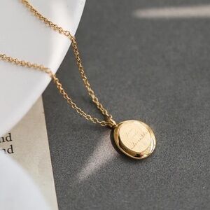 18K Gold Plated “You are adorable” Pendant Necklace